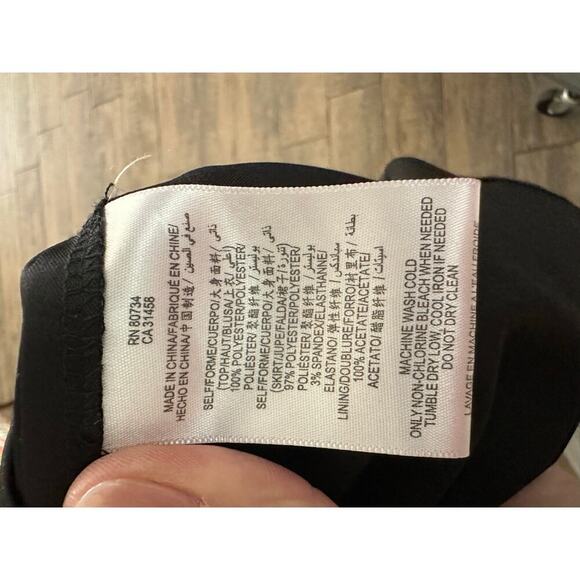 Maxandcleo Women's Black White Sleeveless Formal Mini Dress Size 10 - Picture 6 of 9